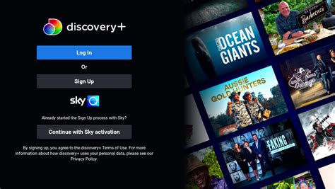 discovery chanel sky|activate discovery+ on sky glass.